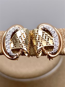 *Серьги Белый Фианит цв Красное и Лимонное арт. 02-3857-00-401-1113-48-978 (вес 2,93 г) - фото 344407 *Серьги Белый Фианит цв Красное и Лимонное арт. 02-3857-00-401-1113-48-978 (вес 2,93 г) - фото 344407