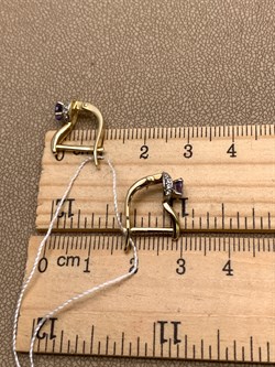 *Серьги Танзанит цв Лимонное арт. 20991955-089 (вес 3,03 г) - фото 344546