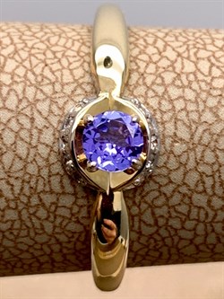 *Кольцо р.18 Танзанит цв Лимонное арт. 10991955-088 (вес 1,62 г) - фото 344551