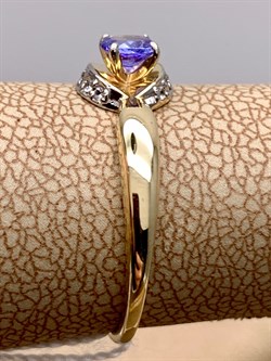 *Кольцо р.18 Танзанит цв Лимонное арт. 10991955-088 (вес 1,62 г) - фото 344553