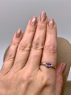 *Кольцо р.18 Танзанит цв Лимонное арт. 10991955-088 (вес 1,62 г) - фото 344555