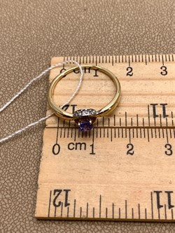 *Кольцо р.18 Танзанит цв Лимонное арт. 10991955-088 (вес 1,62 г) - фото 344557