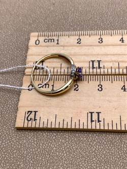 *Кольцо р.18 Танзанит цв Лимонное арт. 10991955-088 (вес 1,62 г) - фото 344558