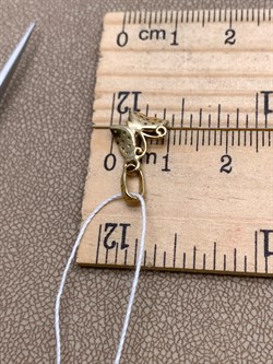 *Подвеска Белый Бр цв Лимонное арт. 3811914-409 (вес 0,77 г) - фото 344610