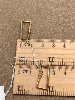 *Серьги цв Лимонное арт. 2004688-300 (вес 2,23 г) - фото 344642