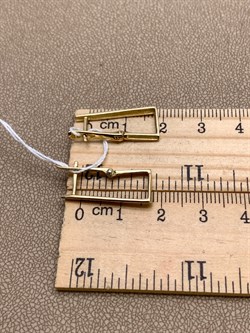 *Серьги цв Лимонное арт. 2004688-300 (вес 2,23 г) - фото 344643