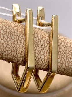 *Серьги цв Лимонное арт. 20004787-702 (вес 2,6 г) - фото 344646