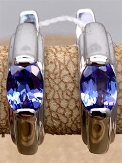 *Серьги Танзанит цв Белое арт. 20990272-225 (вес 2,8 г) - фото 344664