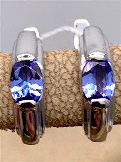 *Серьги Танзанит цв Белое арт. 20990272-225 (вес 2,8 г) - фото 344665