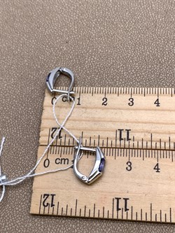 *Серьги Танзанит цв Белое арт. 20990272-225 (вес 2,8 г) - фото 344667