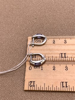 *Серьги Танзанит цв Белое арт. 20990272-225 (вес 2,8 г) - фото 344668