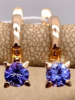 *Серьги Танзанит цв Красное арт. 20991058-367 (вес 3,01 г) - фото 344686