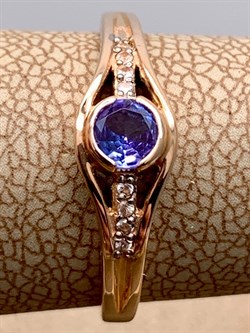 *Кольцо р.17,5 Танзанит цв Красное арт. 10991407-618 (вес 2,1 г) - фото 344723