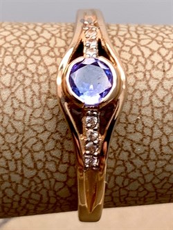 *Кольцо р.17,5 Танзанит цв Красное арт. 10991407-618 (вес 2,1 г) - фото 344724