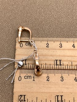 *Серьги Танзанит цв Красное арт. 20991407-619 (вес 2,97 г) - фото 344734