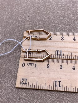 *Серьги цв Красное арт. 20004787-664 (вес 2,72 г) - фото 344796