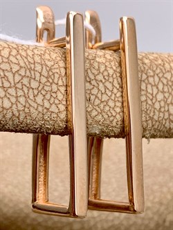 *Серьги цв Красное арт. 2004789-156 (вес 3,02 г) - фото 344797