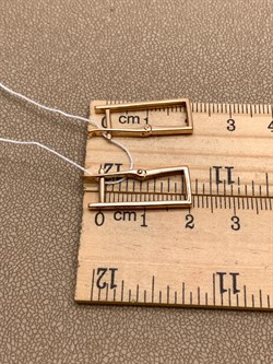 *Серьги цв Красное арт. 2004789-156 (вес 3,02 г) - фото 344802