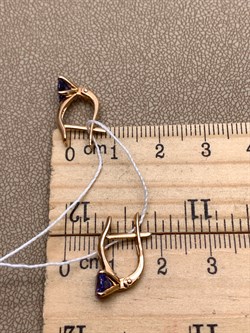 *Серьги Танзанит цв Красное арт. 2990271-439 (вес 2,58 г) - фото 344807 *Серьги Танзанит цв Красное арт. 2990271-439 (вес 2,58 г) - фото 344807