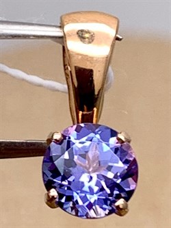 *Подвеска Танзанит цв Красное арт. 3990271-329 (вес 0,6 г) - фото 344811