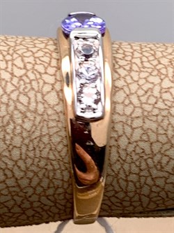 *Кольцо р.17 Танзанит цв Красное арт. 1990815-841 вес 1,81 г - фото 344841