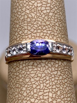 *Кольцо р.17 Танзанит цв Красное арт. 1990815-841 вес 1,81 г - фото 344842