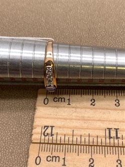 *Кольцо р.18,0 Танзанит цв Красное арт. 1990815-840 вес 1,86 г - фото 344855