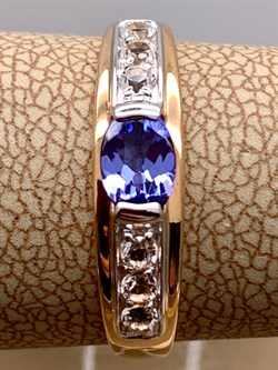 *Кольцо р.18,0 Танзанит цв Красное арт. 1990815-840 вес 1,86 г - фото 344857