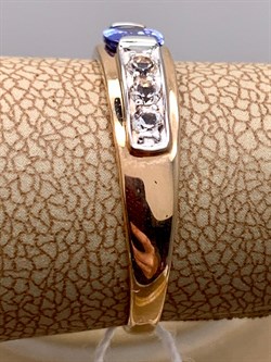 *Кольцо р.18,0 Танзанит цв Красное арт. 1990815-840 вес 1,86 г - фото 344858