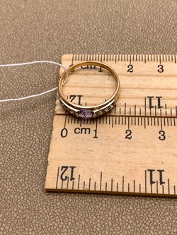 *Кольцо р.18,0 Танзанит цв Красное арт. 1990815-840 вес 1,86 г - фото 344862