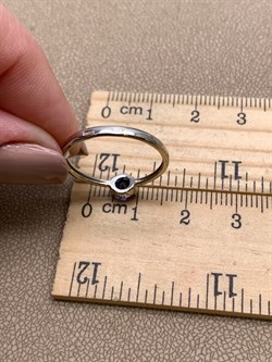 *Кольцо р.18 Танзанит цв Белое арт. 10990736-851 (вес 1,61 г) - фото 344871