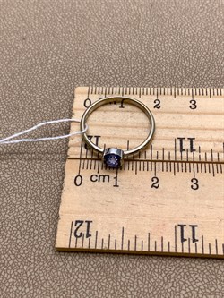 *Кольцо р.18 Танзанит цв Белое арт. 10990736-851 (вес 1,61 г) - фото 344872