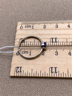 *Кольцо р.18 Танзанит цв Белое арт. 10990736-851 (вес 1,61 г) - фото 344873