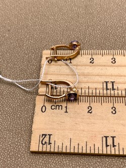 *Серьги Танзанит цв Красное арт. 20340736-978 (вес 2,25 г) - фото 344904