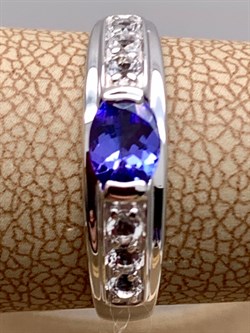 *Кольцо р.17 Танзанит цв Белое арт. 1990815-828 вес 1,78 г - фото 344908 *Кольцо р.17 Танзанит цв Белое арт. 1990815-828 вес 1,78 г - фото 344908