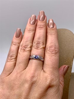 *Кольцо р.17 Танзанит цв Белое арт. 1990815-828 вес 1,78 г - фото 344911 *Кольцо р.17 Танзанит цв Белое арт. 1990815-828 вес 1,78 г - фото 344911