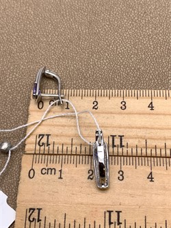 *Серьги Танзанит цв Белое арт. 2820815-521 вес 2,65 г - фото 344920 *Серьги Танзанит цв Белое арт. 2820815-521 вес 2,65 г - фото 344920