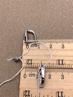 *Серьги Танзанит цв Белое арт. 2990815-824 вес 2,58 г - фото 344927 *Серьги Танзанит цв Белое арт. 2990815-824 вес 2,58 г - фото 344927