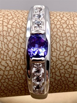 *Кольцо р.18 Танзанит цв Белое арт. 1990815-829 вес 1,95 г - фото 344932 *Кольцо р.18 Танзанит цв Белое арт. 1990815-829 вес 1,95 г - фото 344932