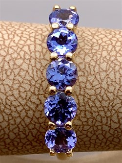 *Кольцо р.18,5 Танзанит цв Лимонное арт. 1-11-0059-306-873 (вес около 2.39 г) - фото 345012