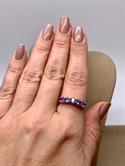 *Кольцо р.18,5 Танзанит цв Лимонное арт. 1-11-0059-306-873 (вес около 2.39 г) - фото 345015