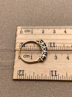 *Кольцо р.18,5 Танзанит цв Лимонное арт. 1-11-0059-306-873 (вес около 2.39 г) - фото 345018