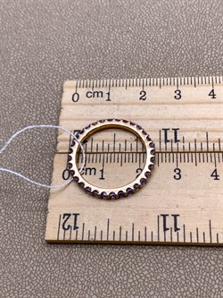 *Кольцо р.19 ТАНЗАНИТ АФРИКА цв Красное арт. 1100961315-190-858 (вес около 2,51 г) - фото 345129