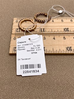 *Серьги Конго ТАНЗАНИТ АФРИКА цв Красное арт. 2100961315-834 (вес около 4,28 г) - фото 345154 *Серьги Конго ТАНЗАНИТ АФРИКА цв Красное арт. 2100961315-834 (вес около 4,28 г) - фото 345154