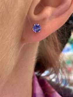 *Пусеты Танзанит цв Белое арт. 2-102-019-31-732 (вес 1,48 г) - фото 345265 *Пусеты Танзанит цв Белое арт. 2-102-019-31-732 (вес 1,48 г) - фото 345265