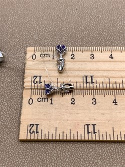 *Пусеты Танзанит цв Белое арт. 2-102-019-31-732 (вес 1,48 г) - фото 345269 *Пусеты Танзанит цв Белое арт. 2-102-019-31-732 (вес 1,48 г) - фото 345269