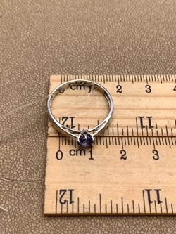 *Кольцо р.19,5 Танзанит цв Белое арт 1-107-254-31-859 (вес 1,99 г) - фото 345279 *Кольцо р.19,5 Танзанит цв Белое арт 1-107-254-31-859 (вес 1,99 г) - фото 345279