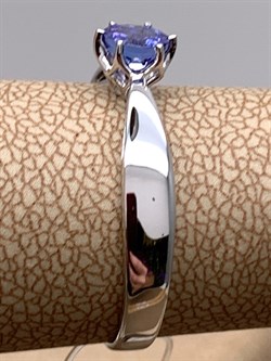 *Кольцо р.18,5 Танзанит цв Белое арт 1-107-254-31-459 (вес 1,94 г) - фото 345285