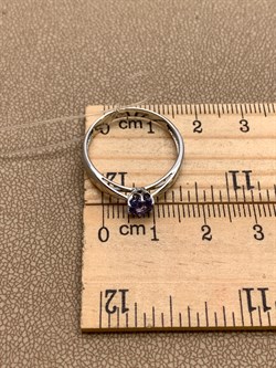 *Кольцо р.18,5 Танзанит цв Белое арт 1-107-254-31-459 (вес 1,94 г) - фото 345289