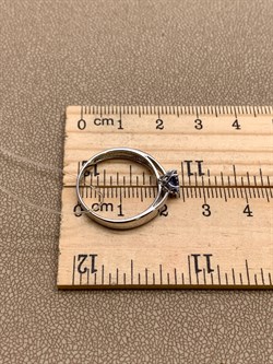 *Кольцо р.18,5 Танзанит цв Белое арт 1-107-254-31-459 (вес 1,94 г) - фото 345290